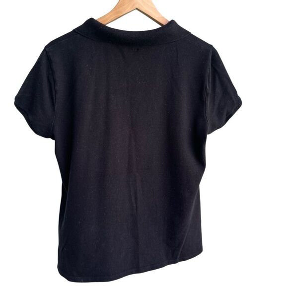 Bundle of 2 Old Navy Women’s Black Polo Shirts – Size L - Picture 5 of 11